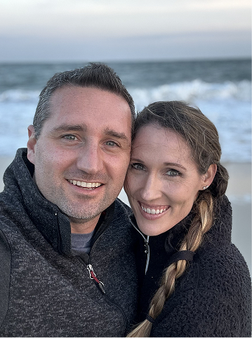 Smiling clients selfie